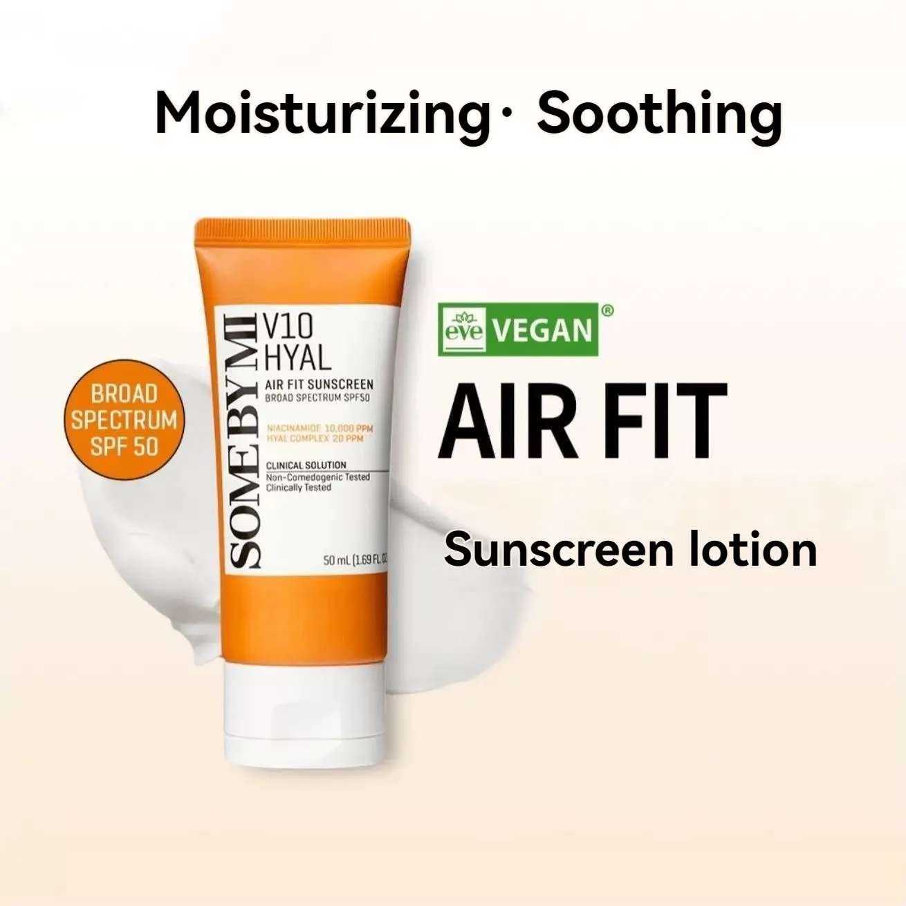 SOMEBYMI Vitamin Hyaluronic Acid Sunscreen UV Protection UV Sunscreen SPF50