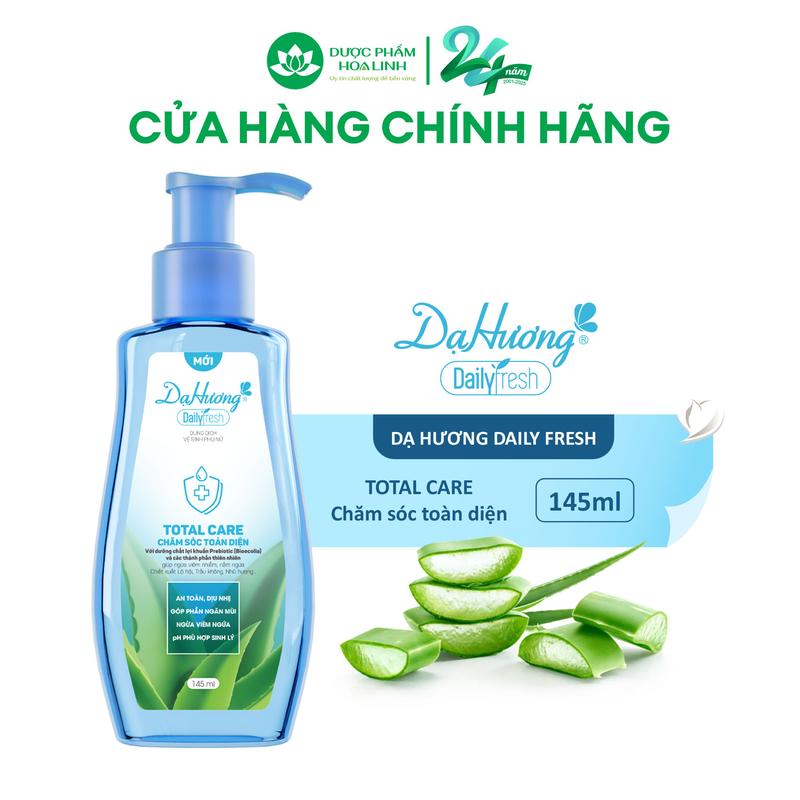 Dung dịch vệ sinh Dạ hương Daily Fresh Total Care - Giúp CHĂM SÓC TOÀN DIỆN 145ml