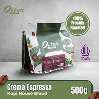 Gambar Crema Espresso - Kopi House Blend 500gr - Biji / Bubuk Arabica Robusta Blend Otten Coffee - Roasted Beans dari Otten Coffee Medan Kota Medan 1 Tokopedia