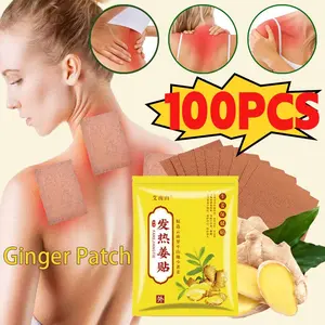 100Pcs Herbal Ginger Patch Promote Blood Circulation Relieve Pain and Improve Sleep Joint Pain Knee