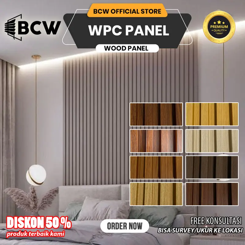 BCW - Wood Panel WPC Dinding Motive Kayu - WPC Wall Panel 2