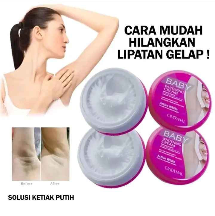 {Promo 3pcs} Baby Whitening Cream untuk Mencerahkan Kulit Ketiak, Leher, dan Selangkangan - BPOM NA18240900202 -Mengencangkan Perawatan Tubuh Pencerah memutihkan.