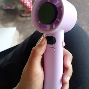 COD 2026 Kipas Angin Mini Portable Genggam Kuat Angin Turbo AC Mini Air Tahan Lama 24 Jam Kecil Murah dengan Tali Gantungan untuk Anak Sekolah M11promax Kipas Genggam Layar LED 120 Gear 15000RPM Angin Kencang