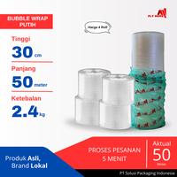 Gambar FLYHOME Bubble wrap putih 2,4kg potongan 30cm 4 roll 30x50meter - 2hitam 2putih dari Flyhome Brand Lokal Kota Depok 1 Tokopedia