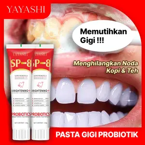 [COD] Pasta Gigi Probiotics YAYASHI SP-8 Odol Pemutih Gigi Dan Karang Gigi Whitening Memutihkan Gigi Dari Noda Kopi Dan Teh Menyegarkan Napas Kesehatan Mulut