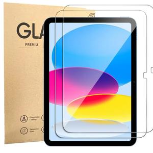 iPad第11世代・第10世代用保護ガラス（iPad A16 11インチ 2025／10.9インチ 2022対応）、2枚セット、ケース対応、傷防止、タッチ感度良好