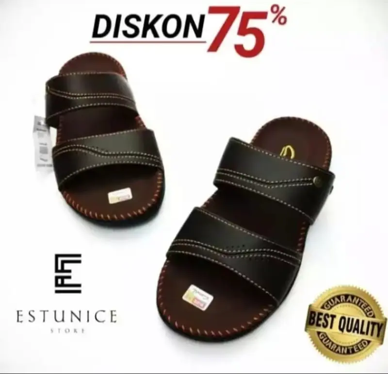 Sandal Pria Kulit Berkualitas Model Terlaris - Shoes Sendal 2