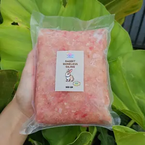 Royal Pet Meals - Rabbit Boneless Giling, Daging Kelinci Giling Tanpa Tulang 100%, Raw Food Anjing Kucing