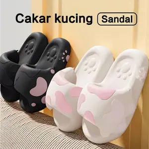 Sandal Korea yang trendi elegandan modis harga terjangkau dengan motifcakar rumah wanita model baru gaya