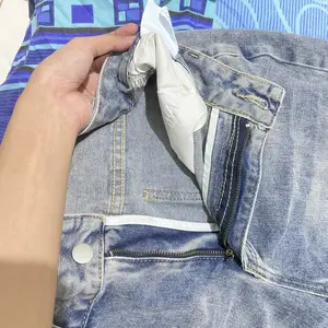 COD LULU Jeans Celana Jeans terbaru kulot Korea Biru muda pinggang tinggi--Baggy Jeans -baggy baggy