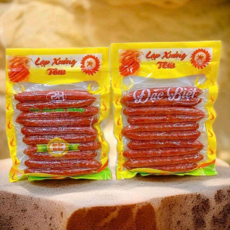 1kg LẠP XƯỞNG TÔM THỊT ĐẶC BIỆT: (Lạp Khô) Đặc Sản Sóc Trăng. vị ko quá ngọt, thành phần: 20%Tôm+thịt heo+mỡ heo. 80 nạc/2mỡ.}Thức Ăn Food