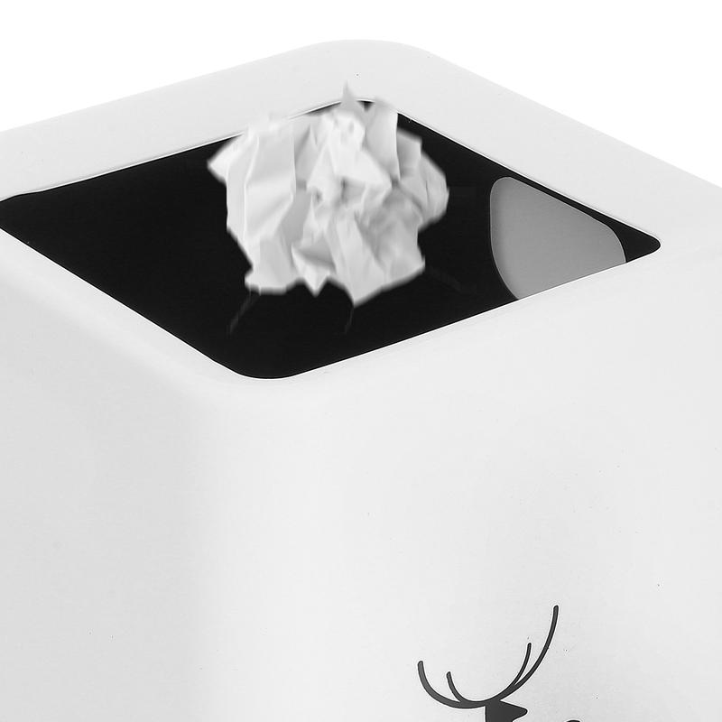 Small Trash Can for Bathroom Waste Basket Trash Can Dorm Room Trash Can for Kitchen Plastic Bathroom Trash Can Cute Trash Can Bin 4
