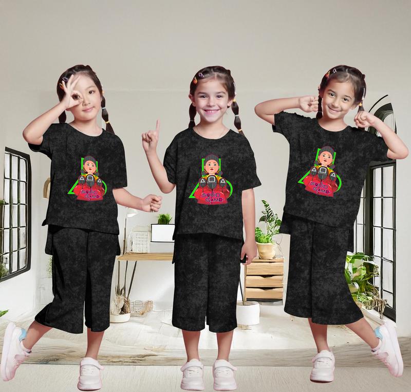 Setelan Kulot Wash Anak Perempuan SG 5-13 Tahun Sablon DTF HOODIE KIDS 4