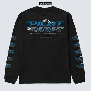 Emkadvsn Longsleeve Pilot Darat No Limit Cotton Combed 24s