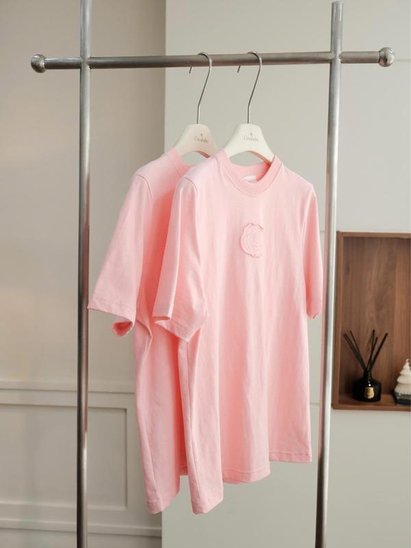 Áo thun tay ngắn thêu hoa COCOBEBE PIC TEE