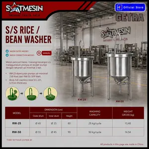 GETRA RW-50 Rice Or Bean Washer /Mesin Cuci Beras Atau Kacang-kacangan