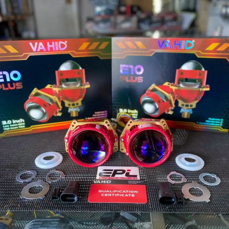 Projie Projector Biled VAHID E10 PLUS 3 inch Bluelens 78w kembaran E10 GX10