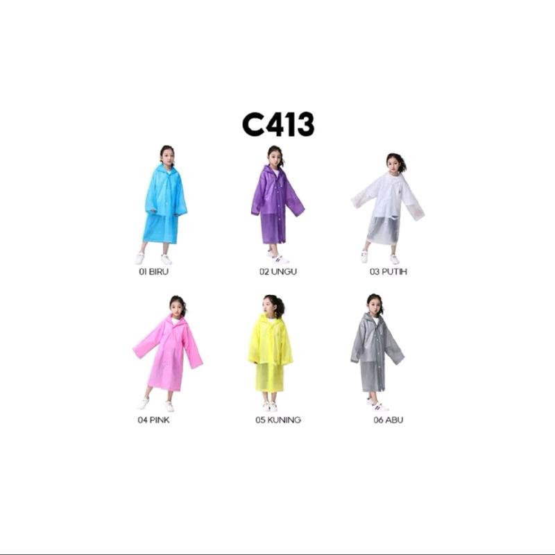 Jas Hujan Anak Jas Hujan EVA Jas Hujan Fashion Jas Hujan Raincoat Waterproof Pvc 8