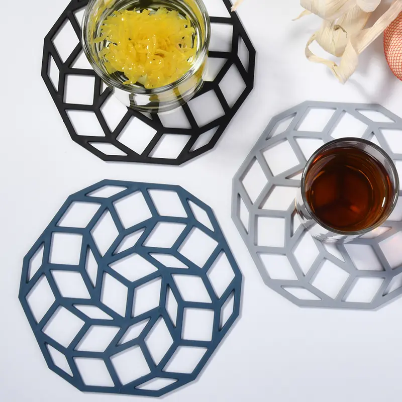 Nordic Silicone Coasters Placemat Heat Resistant Pot Cup Pad Mat
