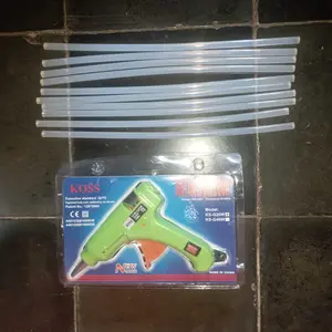 Lem Tembak 1set + Stick Lem 10pcs / Hot Melt Glue Gun + 10pcs Lem Stick / Lem Aksesoris Serbaguna / Lem Kerajinan