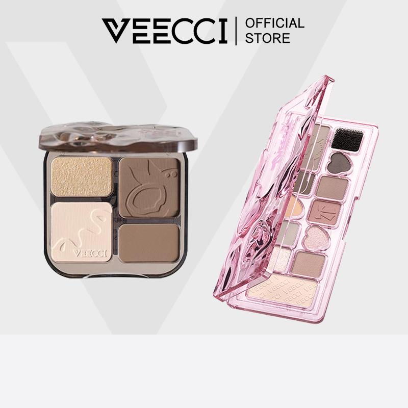 VEECCI Bảng Tạo Khối 8g + Bảng Phấn Mắt 11 Màu 9.3g