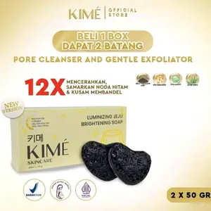 [READY SIAP KIRIM] KIME LUMINIZING JEJU BRIGHTENING SOAP SABUN BATANG MEMUTIHKAN MENCERAHKAN KULIT WAJAH BADAN GLOWING