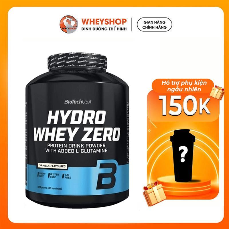 (TẶNG BÌNH) Bột Protein thủy phân hỗ trợ phát triển cơ  BiotechUSA Hydro Whey Zero 4Lbs (1.8kg) | WHEYSHOP VN