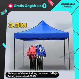 Tenda Outdoor Gazebo Lipat Jualan Bazar dengan 600D dan Dagang Pameran 3x3 & 2x2 & 2x3 & 3x4