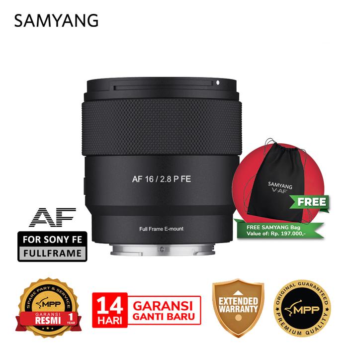 Gambar Lensa Kamera Samyang AF 16mm F2.8 P FE compatible for Sony FE dari Samyang Lens Indonesia Kota Administrasi Jakarta Barat Tokopedia