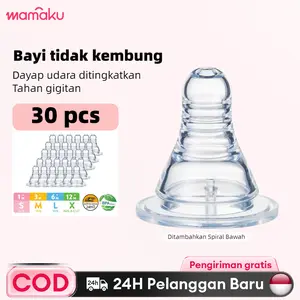 【30Pcs】Dot bayi -PROMO!! Dot Bayi slim neck  BPA Free size S/M/L/X   1/10/20/30pcs Dot Bayi botol susu Baby Bottle Nipple Teat Replacement  / empeng dot botol susu  dot bayi newborn  terbaik 0 12 bulan anti kolik soft touch  30*xnz