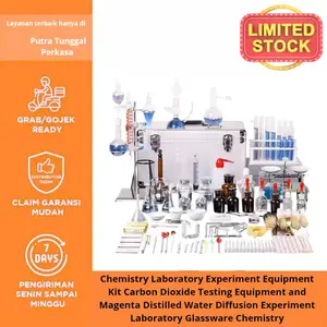 Chemistry Laboratory Experiment Equipment Kit Carbon Dioxide Testing Equipment and Magenta Distilled Water Diffusion Experiment Laboratory Glassware Chemistry