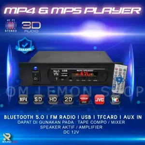 AEBRAND MP5 modul Vidio Bluetooth 12V Splash Screen Plus Box+Adaptor / MP5 VIDEO PLAYER BLUETOOTH 12V