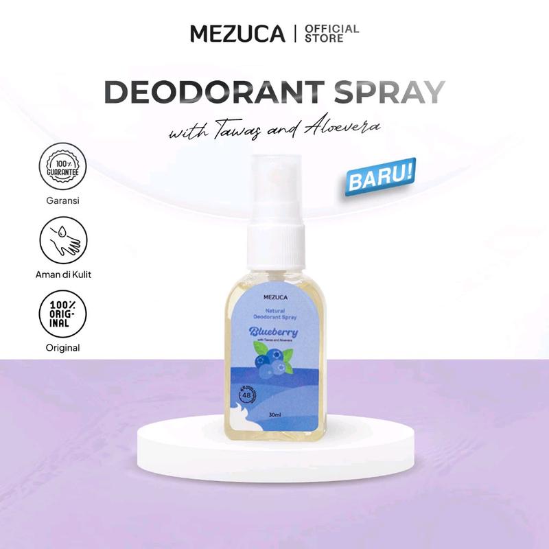 Deodorant Spray Mezuca 30ml Fresh Fruit With Tawas & Aloevera Meminimalisir Bau Badan Hingga 48 Jam 5