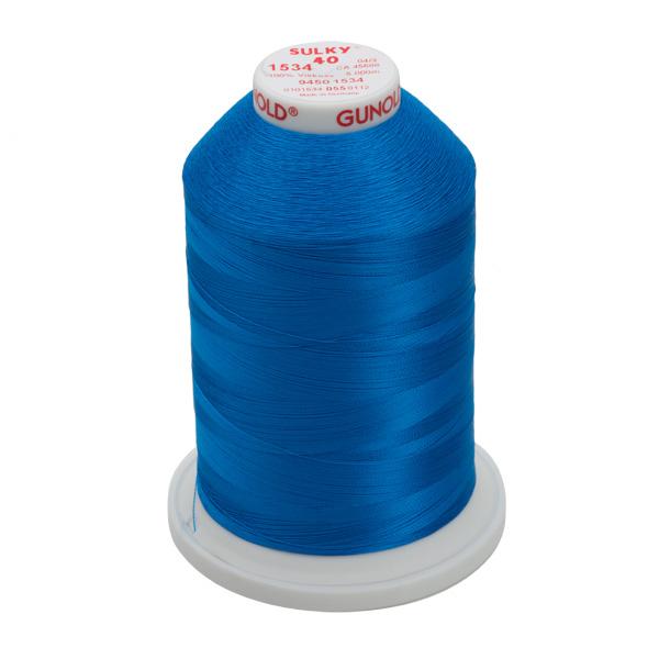 Gunold Rayon Embroidery Thread - Sulky 40 - 5000m - 1534 - Sapphire ...