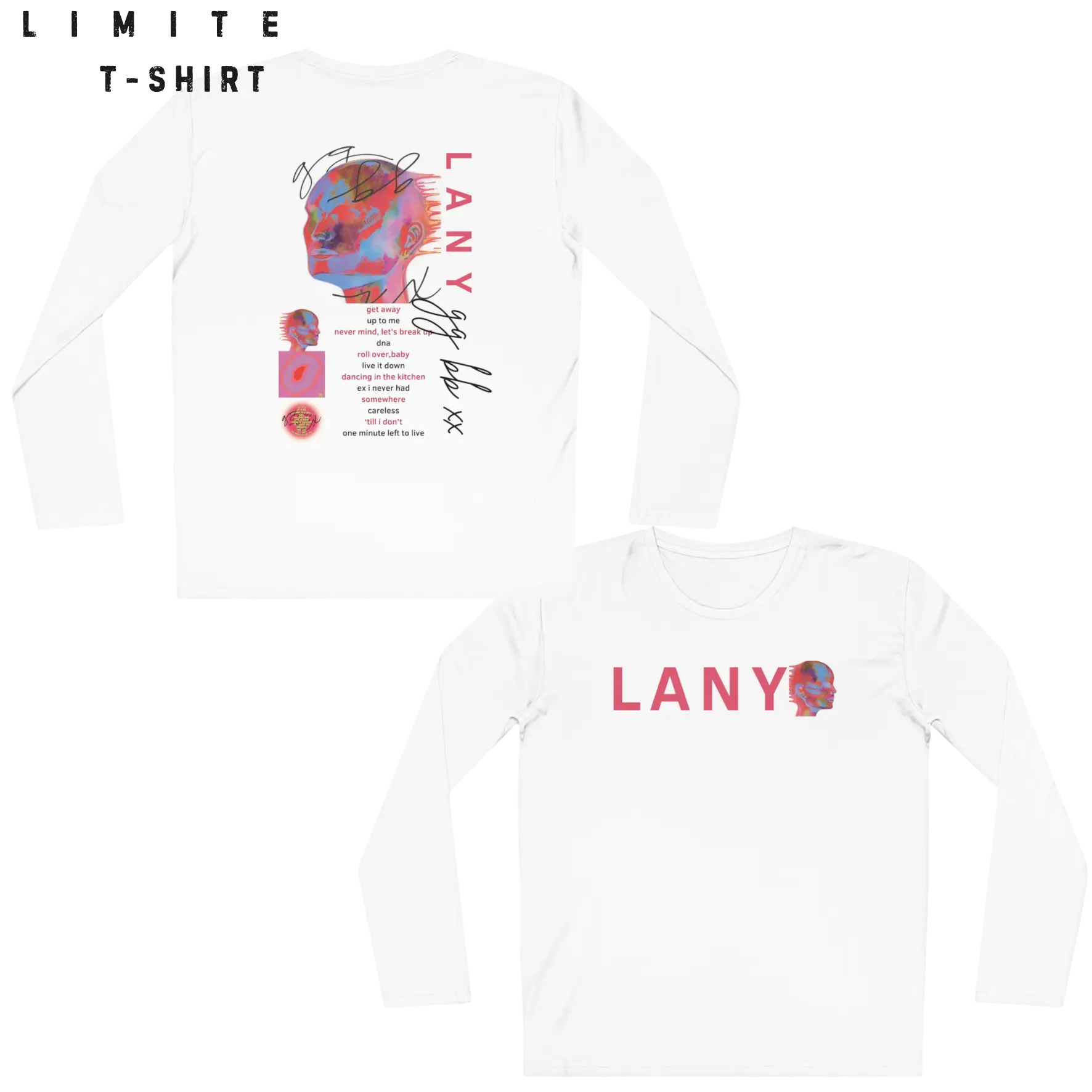 [Lengan Panjang]Kaos LANY gg bb xx Album Tshirt Cotton Combed24s Unisex Adem Nyaman Stylish Unik  Sablon Digital Katun