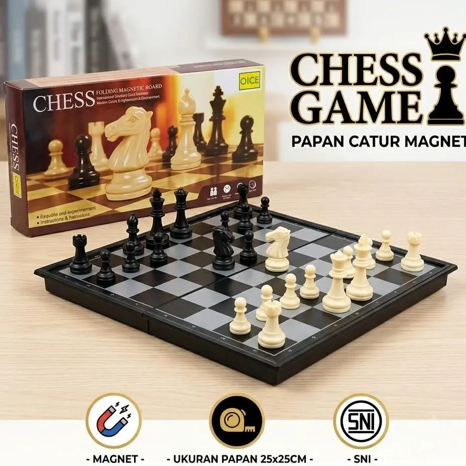 Chess Folding Magnetic Board / Mainan Catur / Mainan Anak Papan Catur Game Permainan