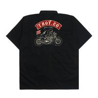 Gambar Troy Company Work Shirt Workwear Black Bikers WSP 2978 - M dari Troy Company Kab. Sleman 1 Tokopedia