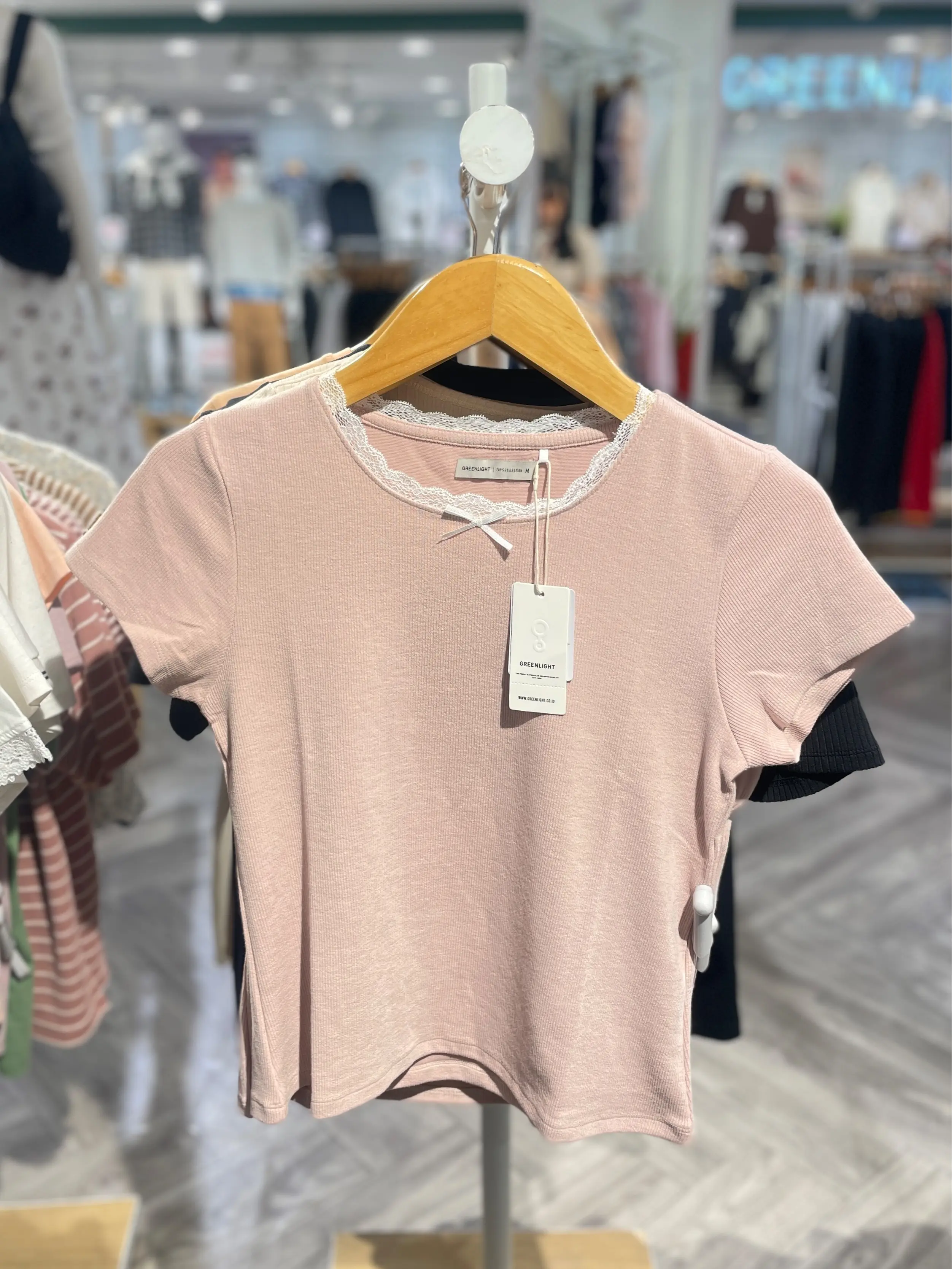 Greenlight Kaos Wanita Pink Slim Body Pink Katya NO-212022522
