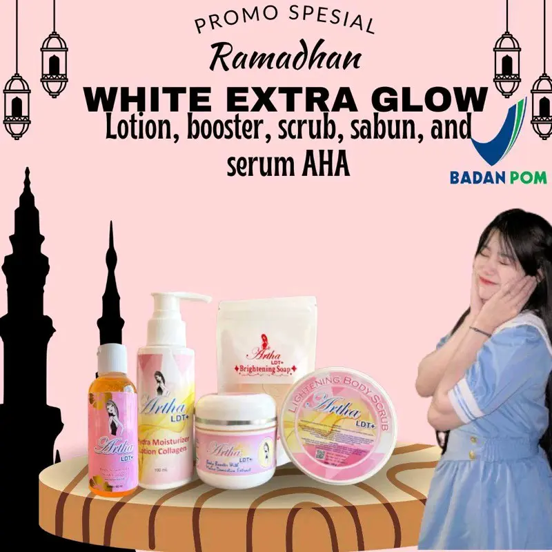 Paket pemutih badan Artha paket lengkap+Aha original Bpom 2