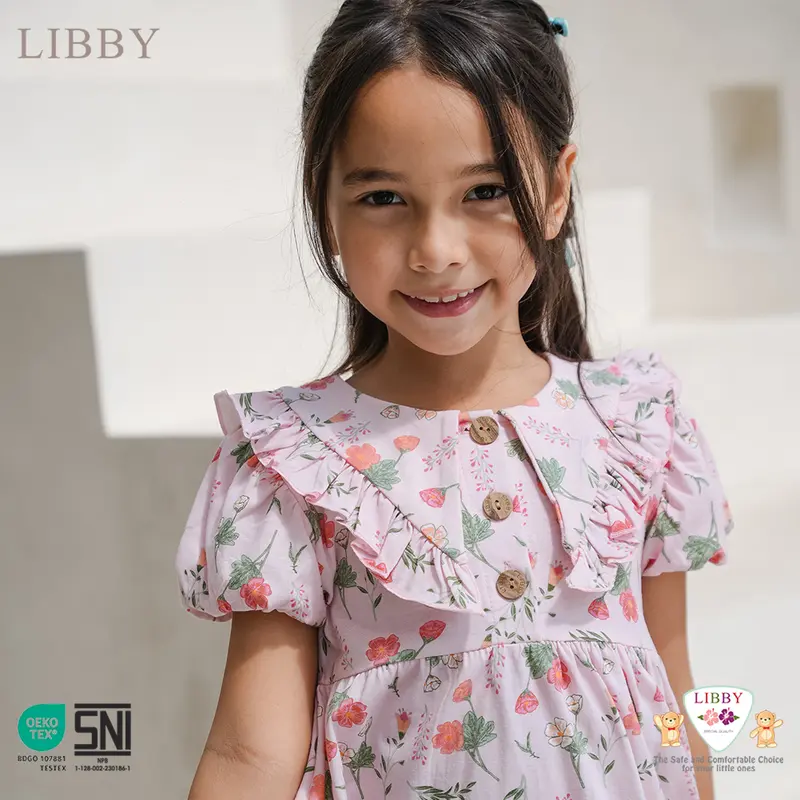 LIBBY Earth Anna Dress Anak Perempuan 6 Bulan - 14 Tahun (1 Pcs) 5