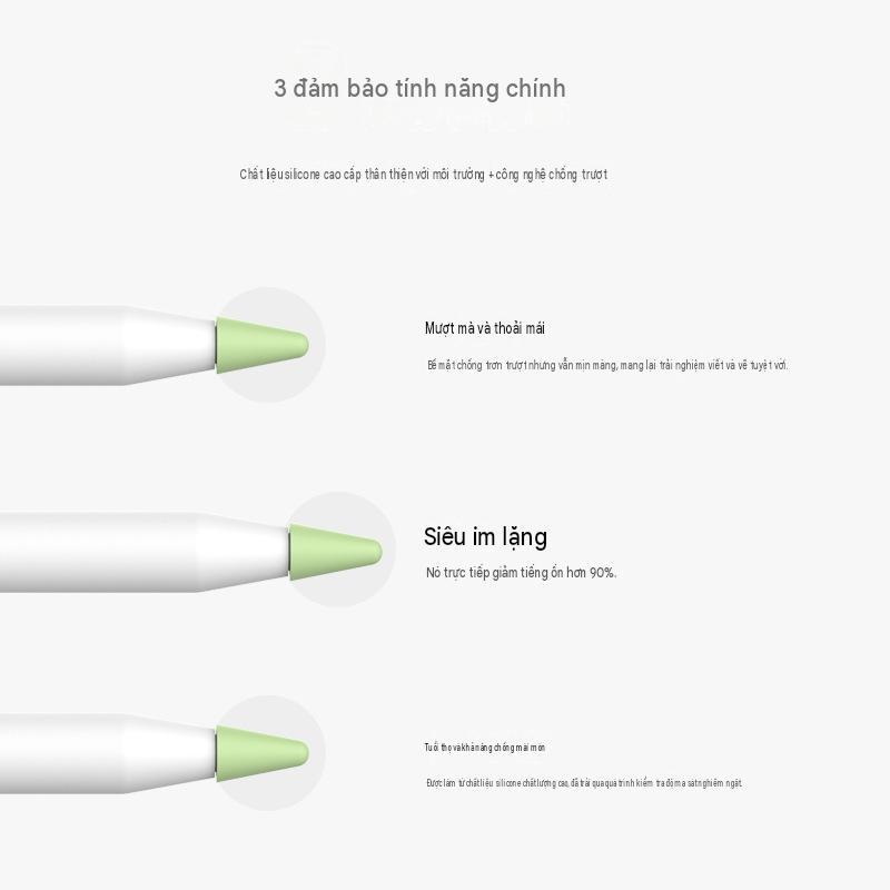 Vỏ bảo vệ bút Cap, Tương thích với Apple Pencil Tip Cover, iPad Capacitive Pen Silicone Anti-Drop Protective Shell