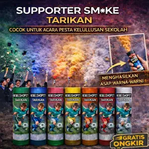 Confetti Supporter Smoke Tarikan Harga Satuan Per Batang Bebas Pilih Warna