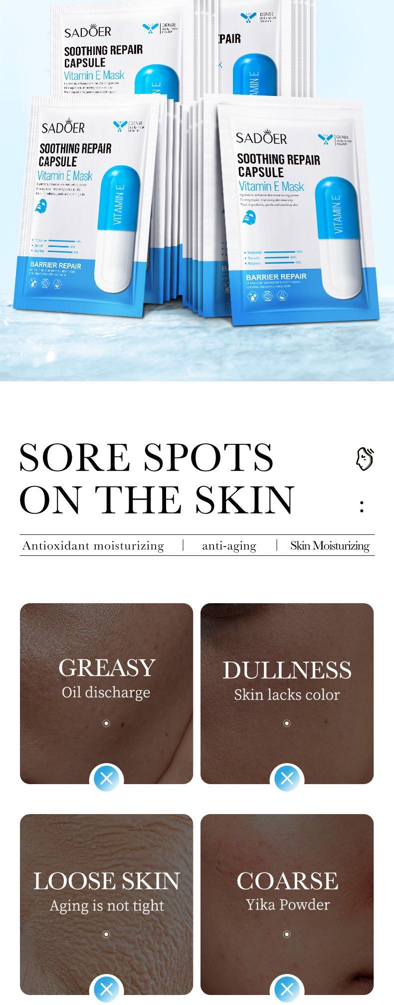 Product Introduction of SADOER Organic Face Mask, Hydrating, Moisturizing, Brightening, Soothing, Cruelty-Free 16