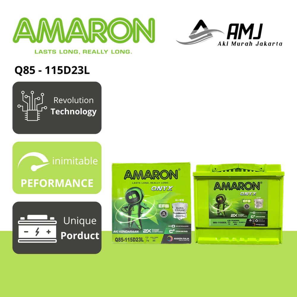 Amaron Hi Life Onyx Aki Mobil New Xpander Facelift Q85 / 115D23L - 70Ah Aki Kering - GOJEK/GRAB