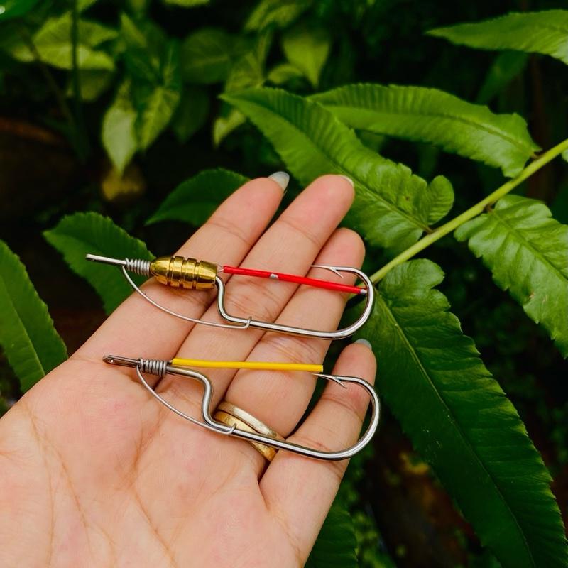  Lưỡi Độ Treo Thái Lan Giúp Nhái Hạn Chế Xoay  miệng 4cm  Thủ Công Thép 2li2 - Fishing Bắt Cá Đi Câu Câu Cá 