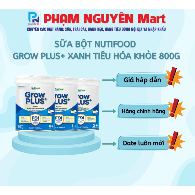 SỮA BỘT NUTIFOOD GROW PLUS+ SỮA NON VÀNG 800G