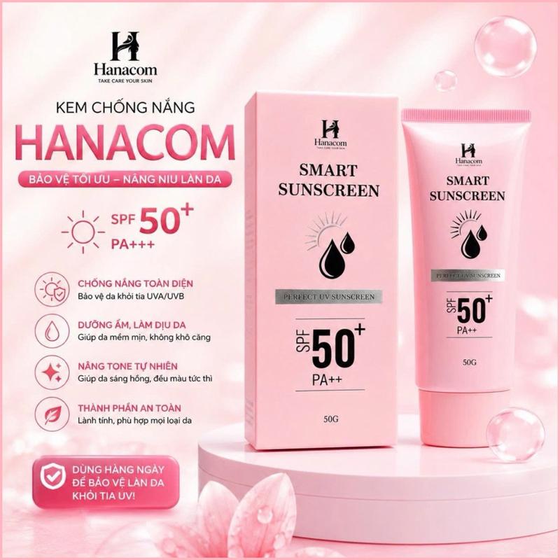 [Hàng hiếm] Kem Chống Nắng Hanacom Skincare Tuýp Lớn 50Gram