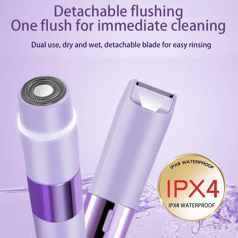USB Rechargeable 2 in 1 Electric Hair Removal Instrument, Portable Waterproof Hair Removal Machine, Personal Care Appliances for Women 4