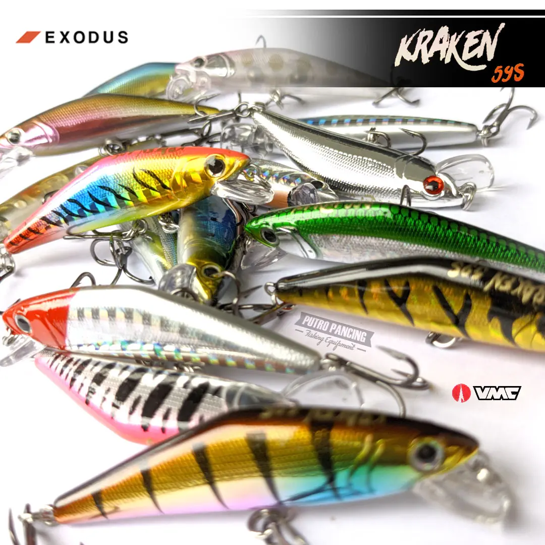 Lure Exodus Kraken 59s - 6gr Killer with VMC hook