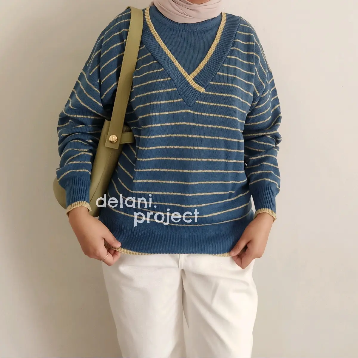 Delani.Project - Miska Blouse knit Setrip Kerah Knitwear